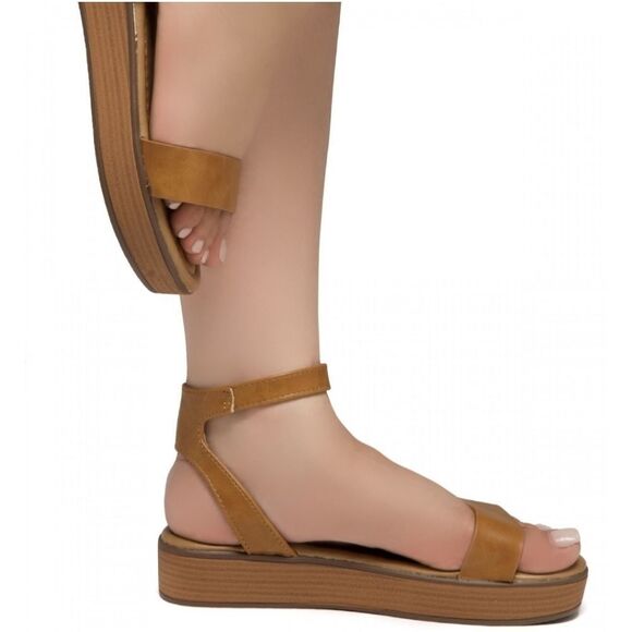 BRAND NEW HERSTYLE CARLI WOMEN"S OPEN TOE ANKLE STRAP PLASFORM LOW WEDGE - Picture 16 of 16